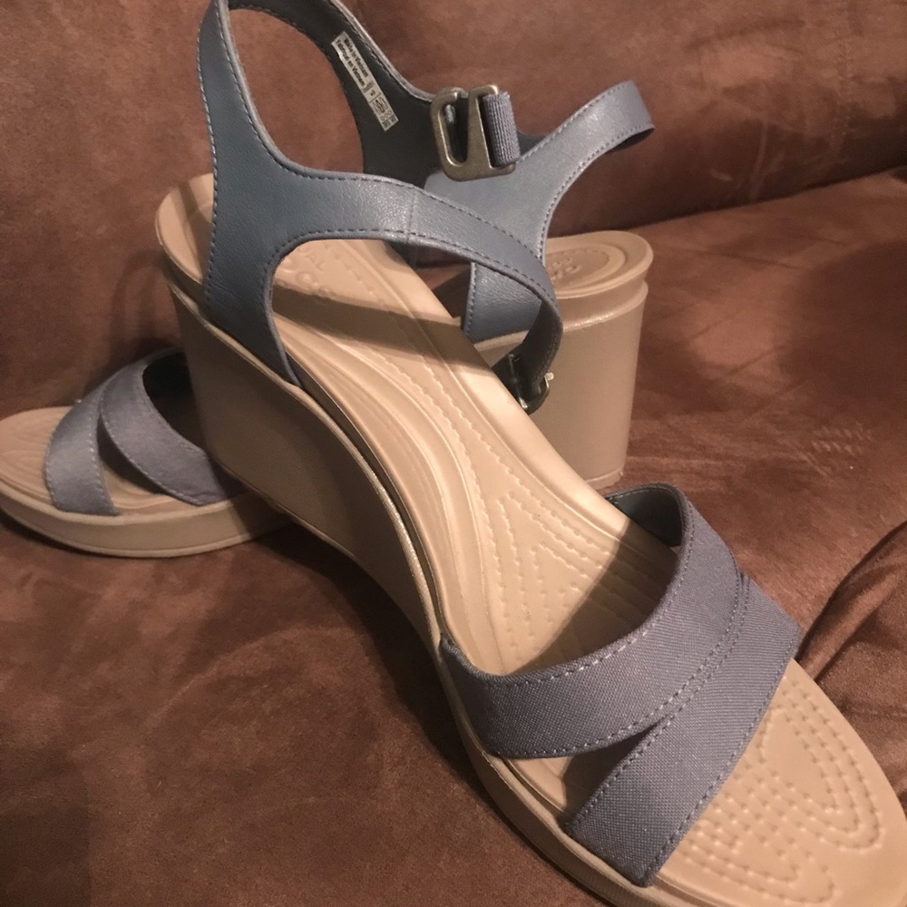 Crocs Comfort wedges.